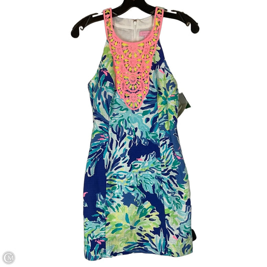 Dress Designer By Lilly Pulitzer In Blue & Pink, Size: 0