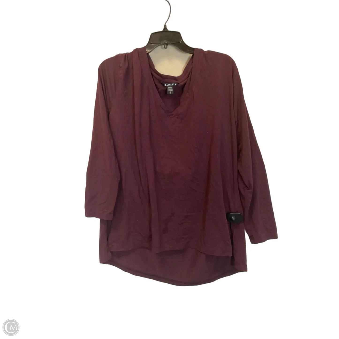 Top Long Sleeve Basic By Athleta In Red, Size: Xl
