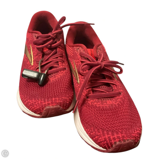 Shoes Athletic By Brooks In Red, Size: 8.5