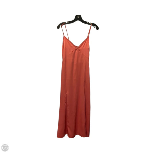 Dress Casual Midi By H&m In Orange, Size: Xs