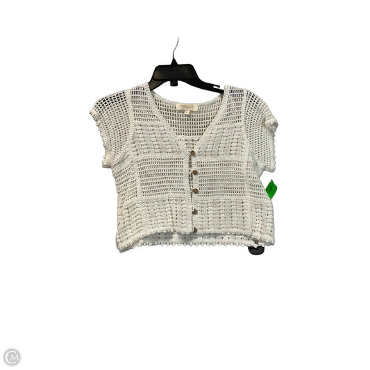 Top Short Sleeve By Rebellion In Cream, Size: M