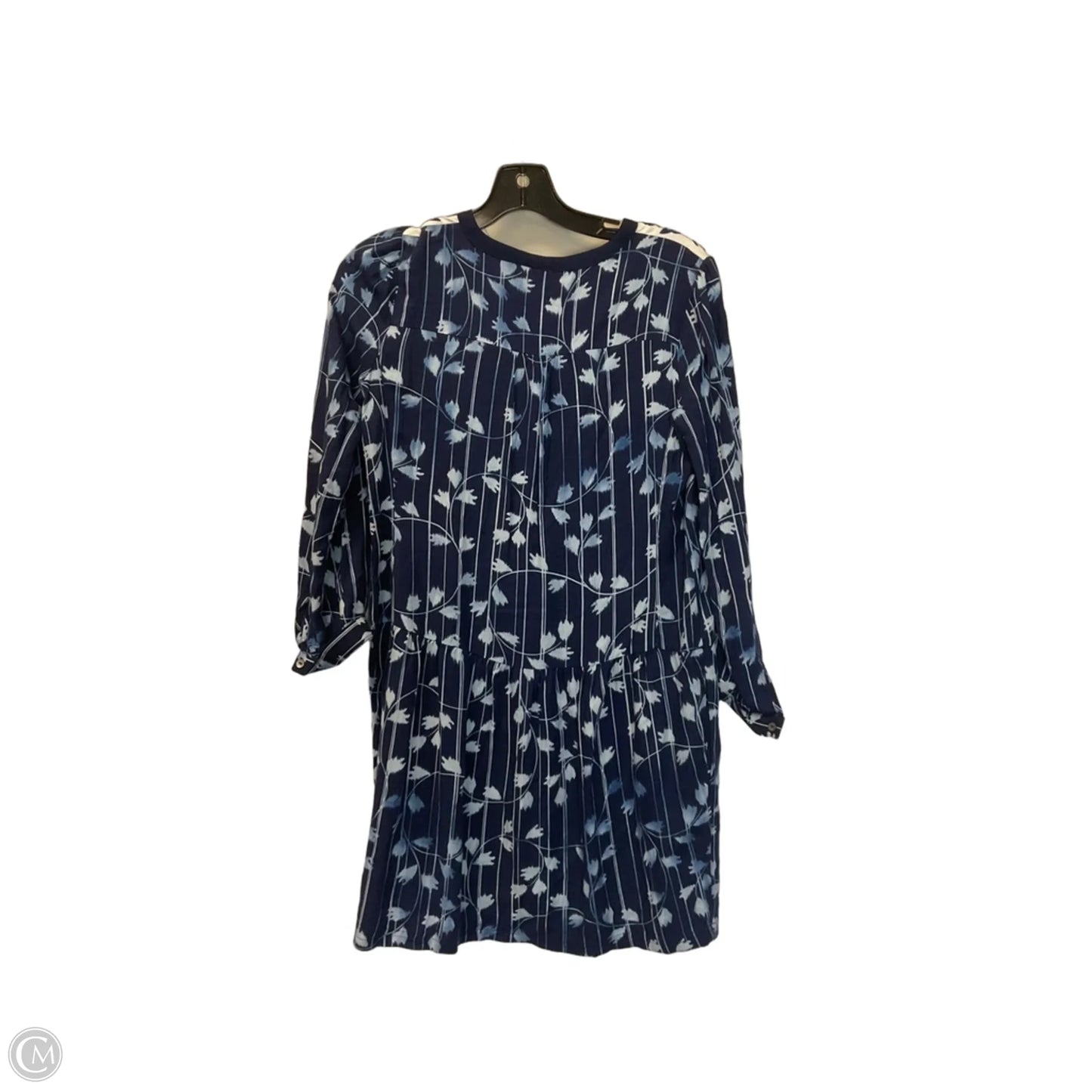 Dress Casual Short By Tiny In Blue & Cream, Size: Xs
