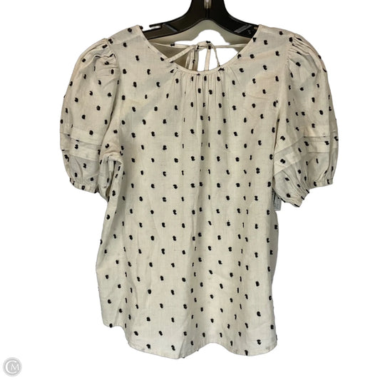 Top Short Sleeve By Madewell In Cream, Size: S