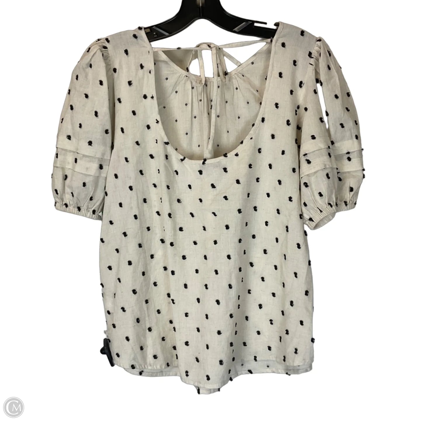 Top Short Sleeve By Madewell In Cream, Size: S