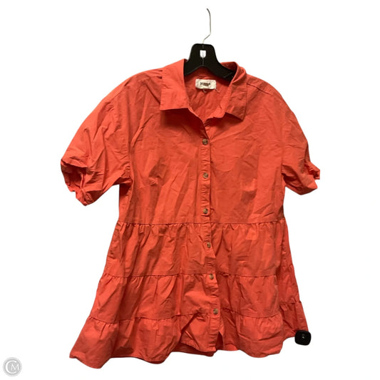 Top Short Sleeve By Porridge In Orange, Size: S