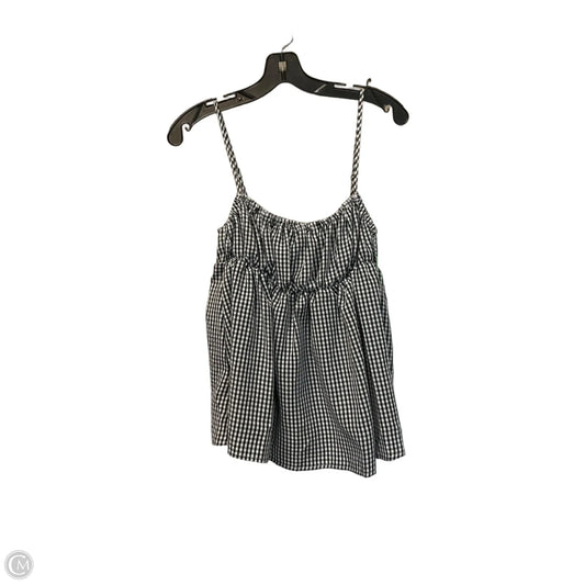 Top Sleeveless By Clothes Mentor In Black & White, Size: M