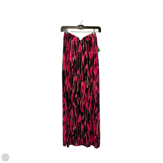 Skirt Maxi By Apt 9 In Black & Pink, Size: M