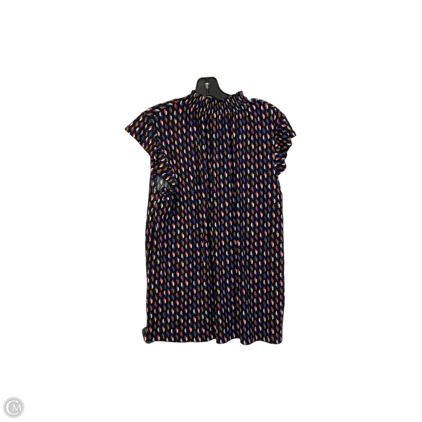 Top Short Sleeve By Anne Klein In Black & Pink, Size: L