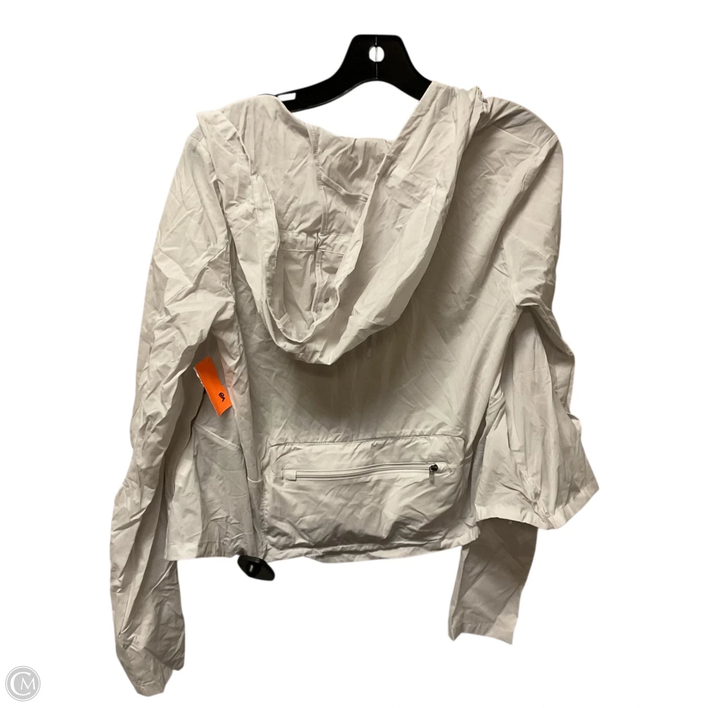 Athletic Jacket By Nike In White, Size: S