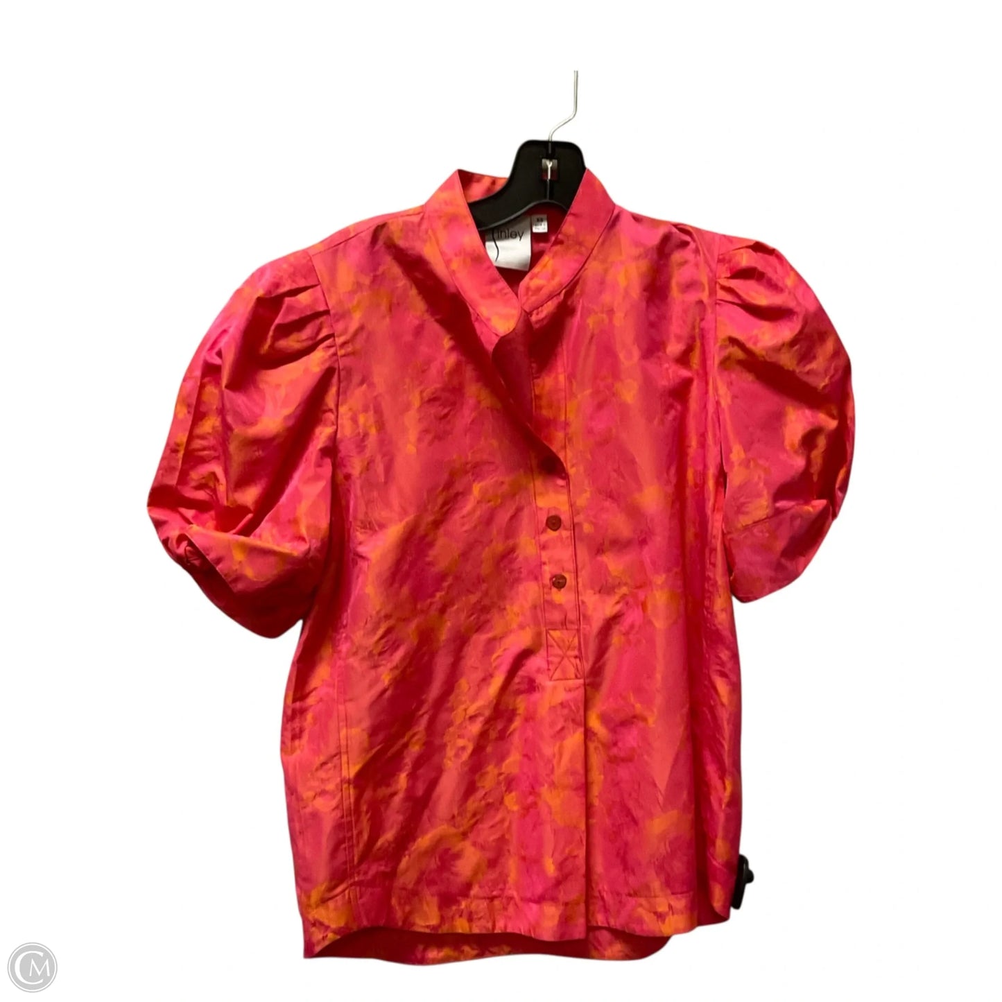 Top Short Sleeve By Cmc In Orange & Pink, Size: Xs