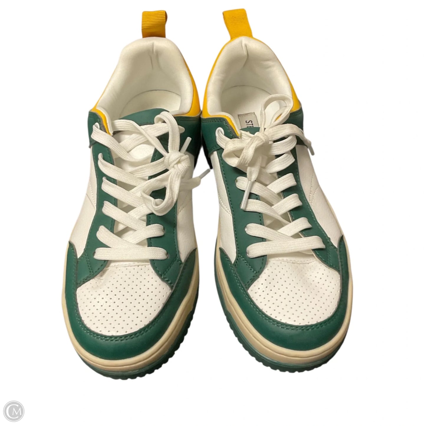 Shoes Sneakers By Steve Madden In Green & Yellow, Size: 9