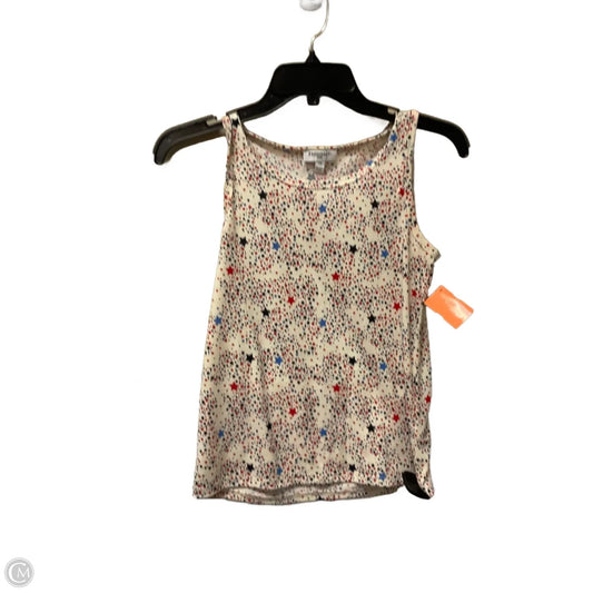 Top Sleeveless By Freshman In Cream, Size: Xs