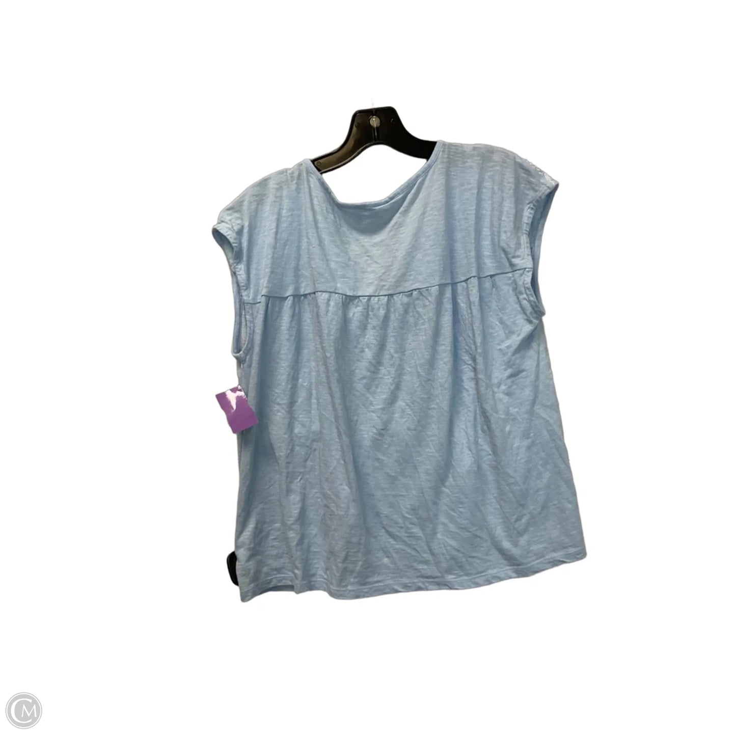 Top Short Sleeve By Lucky Brand In Blue, Size: M