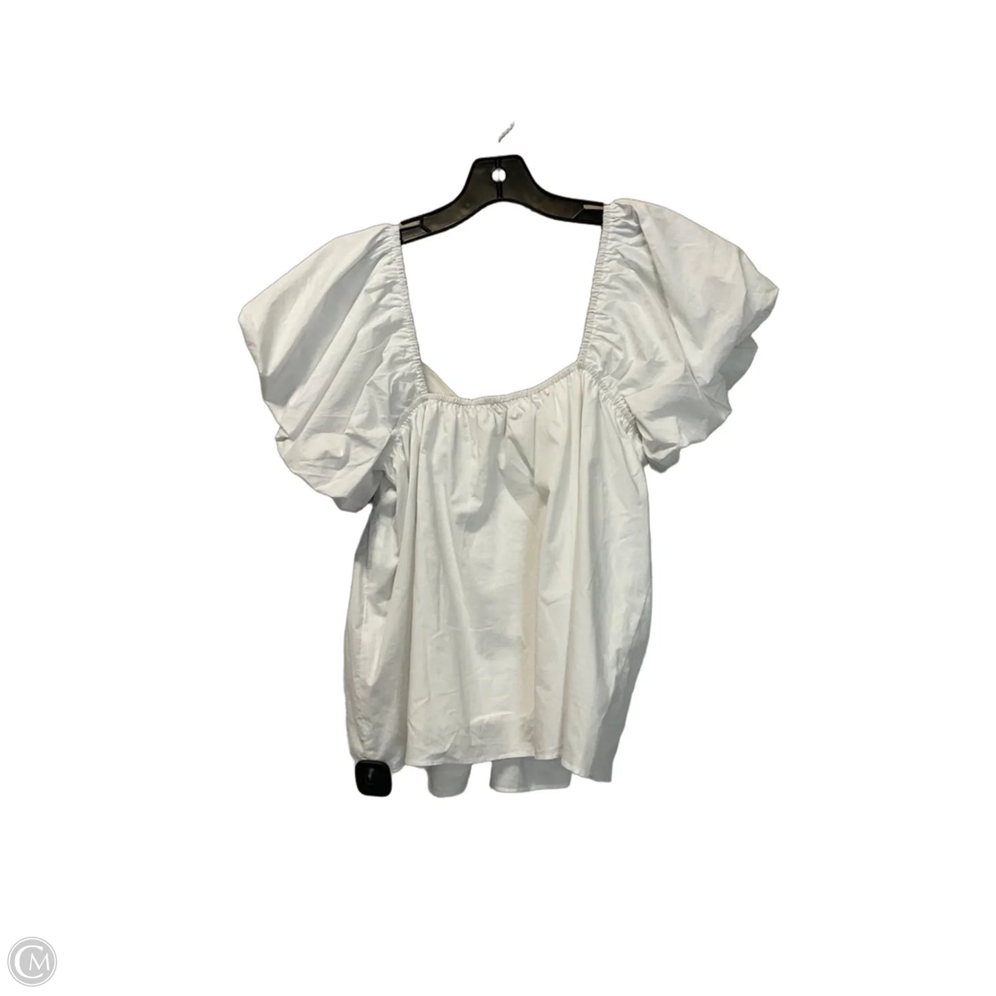 Top Short Sleeve By English Factory In Cream, Size: S