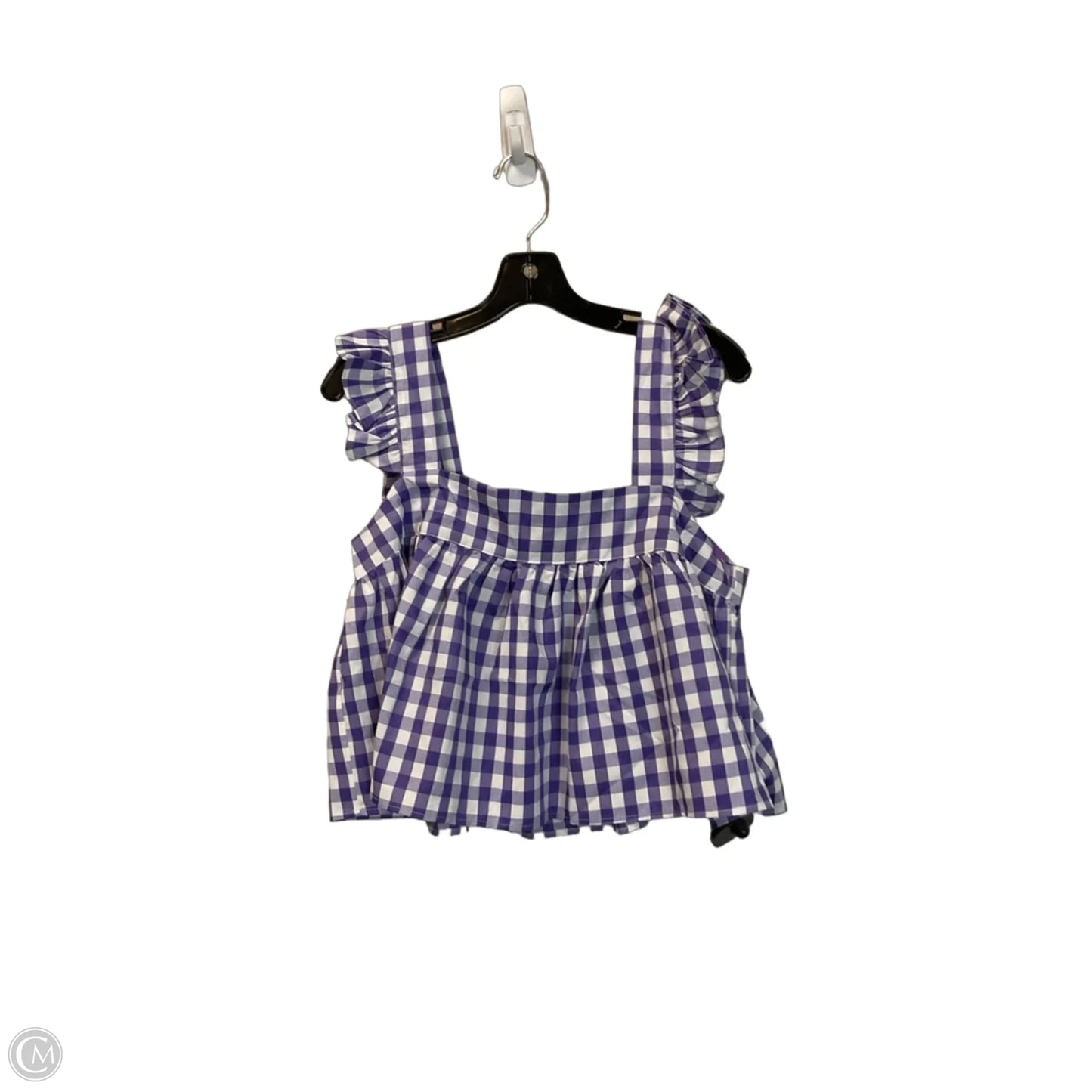 Top Sleeveless By Buddy Love In Purple & White, Size: S