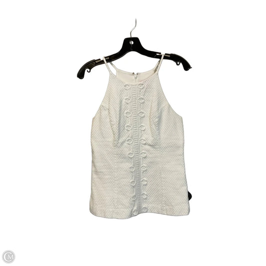 Top Sleeveless Designer By Lilly Pulitzer In White, Size: S