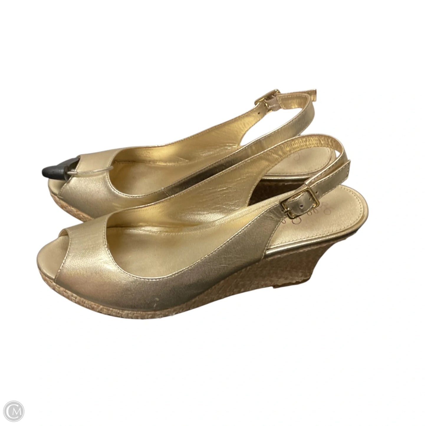 Shoes Designer By Lilly Pulitzer In Gold, Size: 8.5