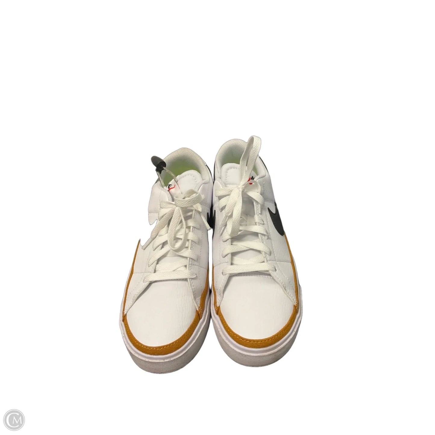 Shoes Sneakers By Nike In Tan & White, Size: 9
