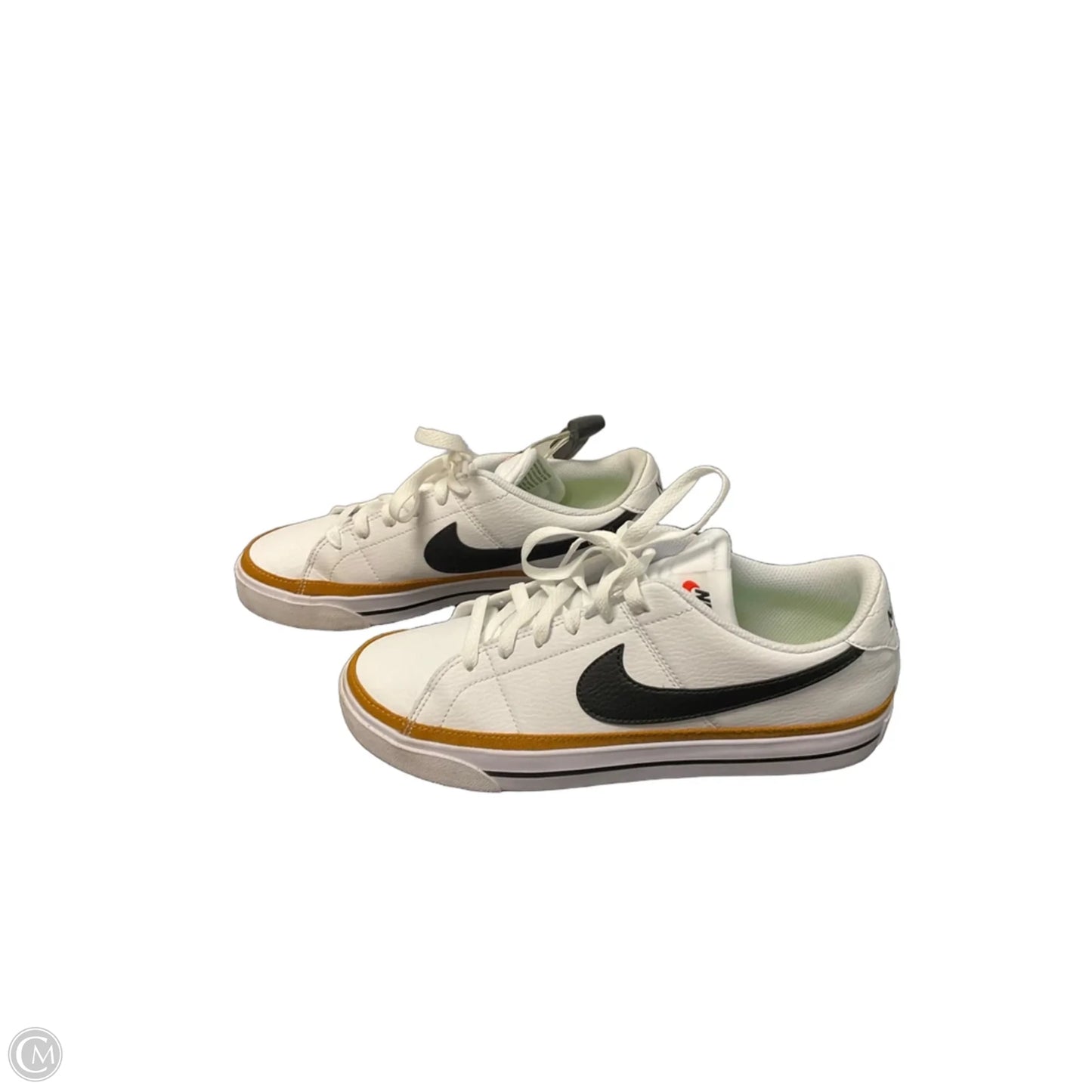 Shoes Sneakers By Nike In Tan & White, Size: 9