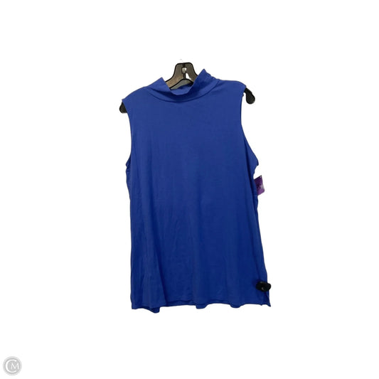 Top Sleeveless By Belle By Kim Gravel In Blue, Size: L