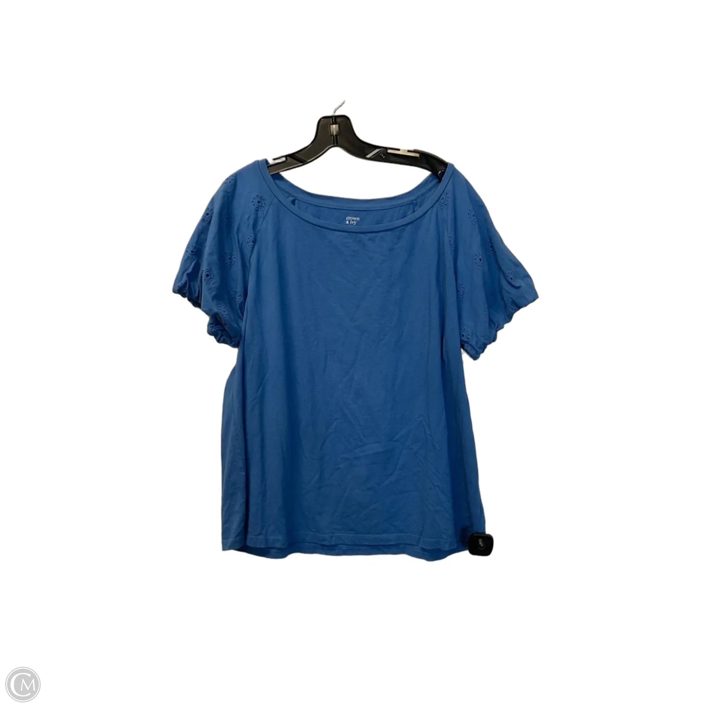 Top Short Sleeve By Crown And Ivy In Blue, Size: L