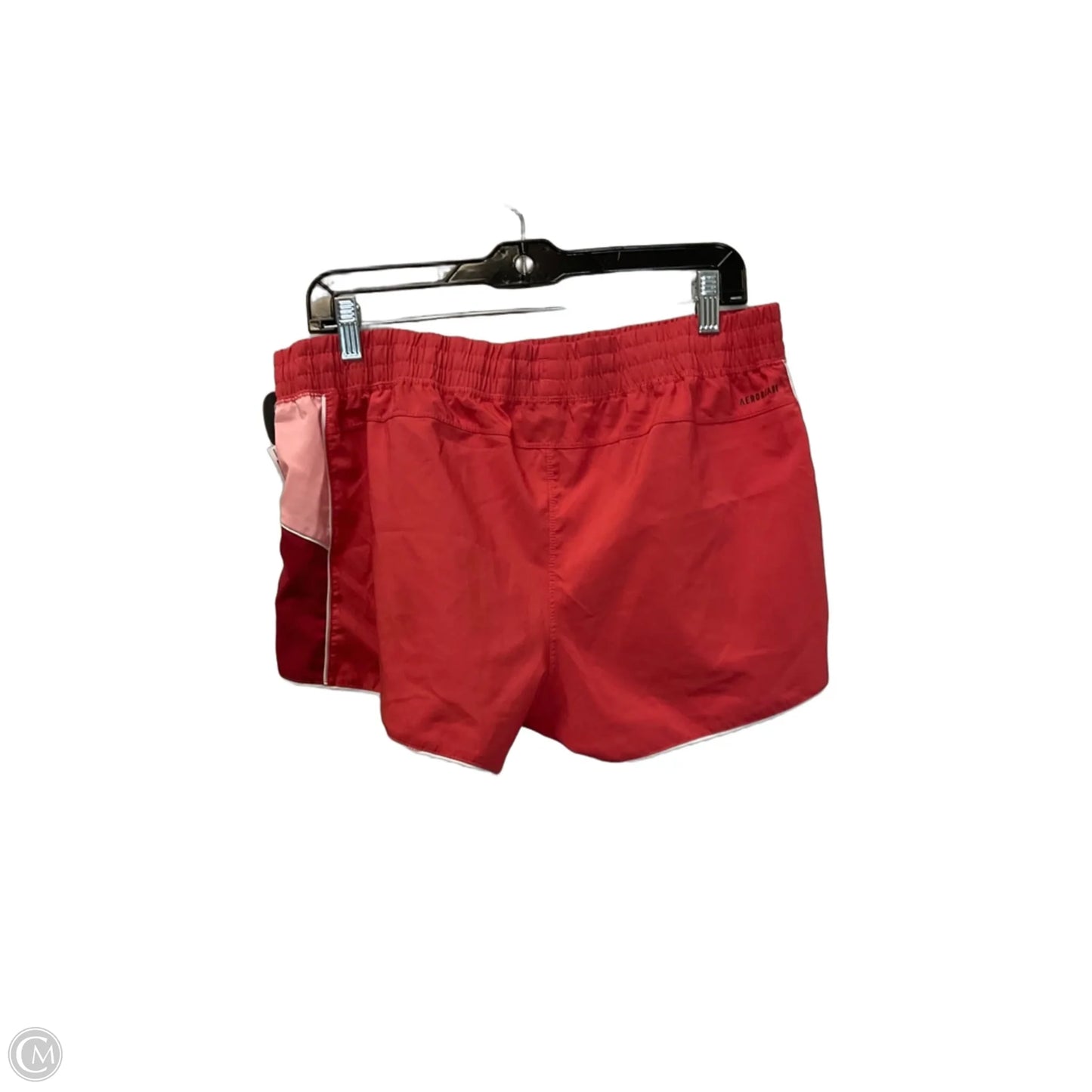 Athletic Shorts By Adidas In Pink & Red, Size: L