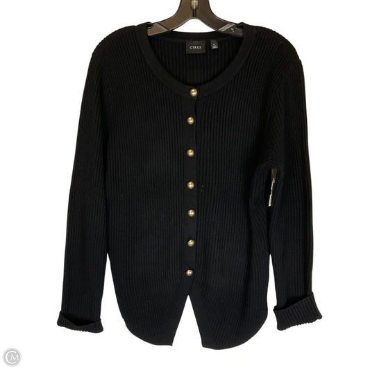 Sweater By Cyrus In Black & Gold, Size: L