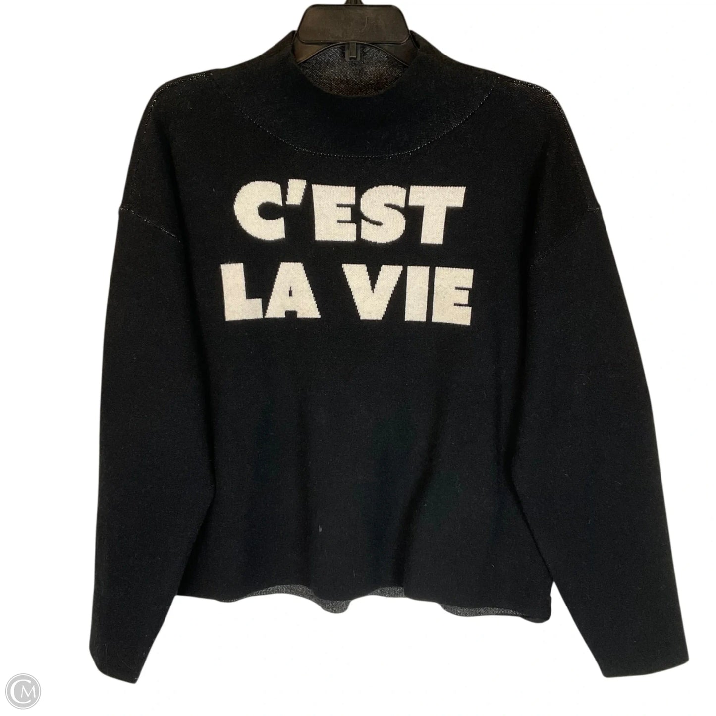 Top Long Sleeve By Maeve In Black, Size: M