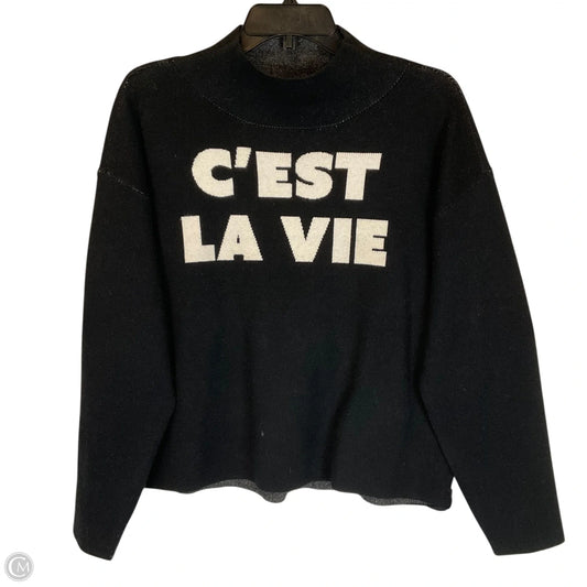 Top Long Sleeve By Maeve In Black, Size: M