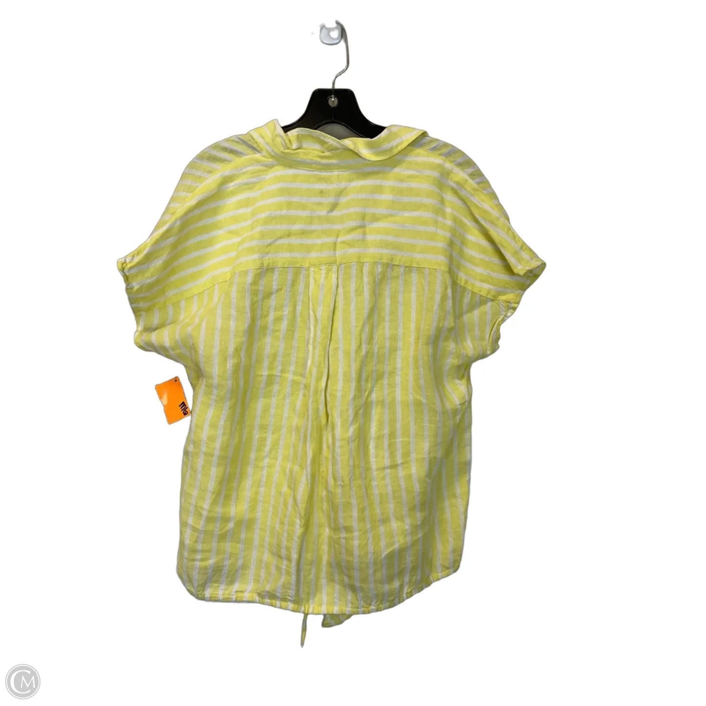 Top Short Sleeve By Talbots In Yellow, Size: M