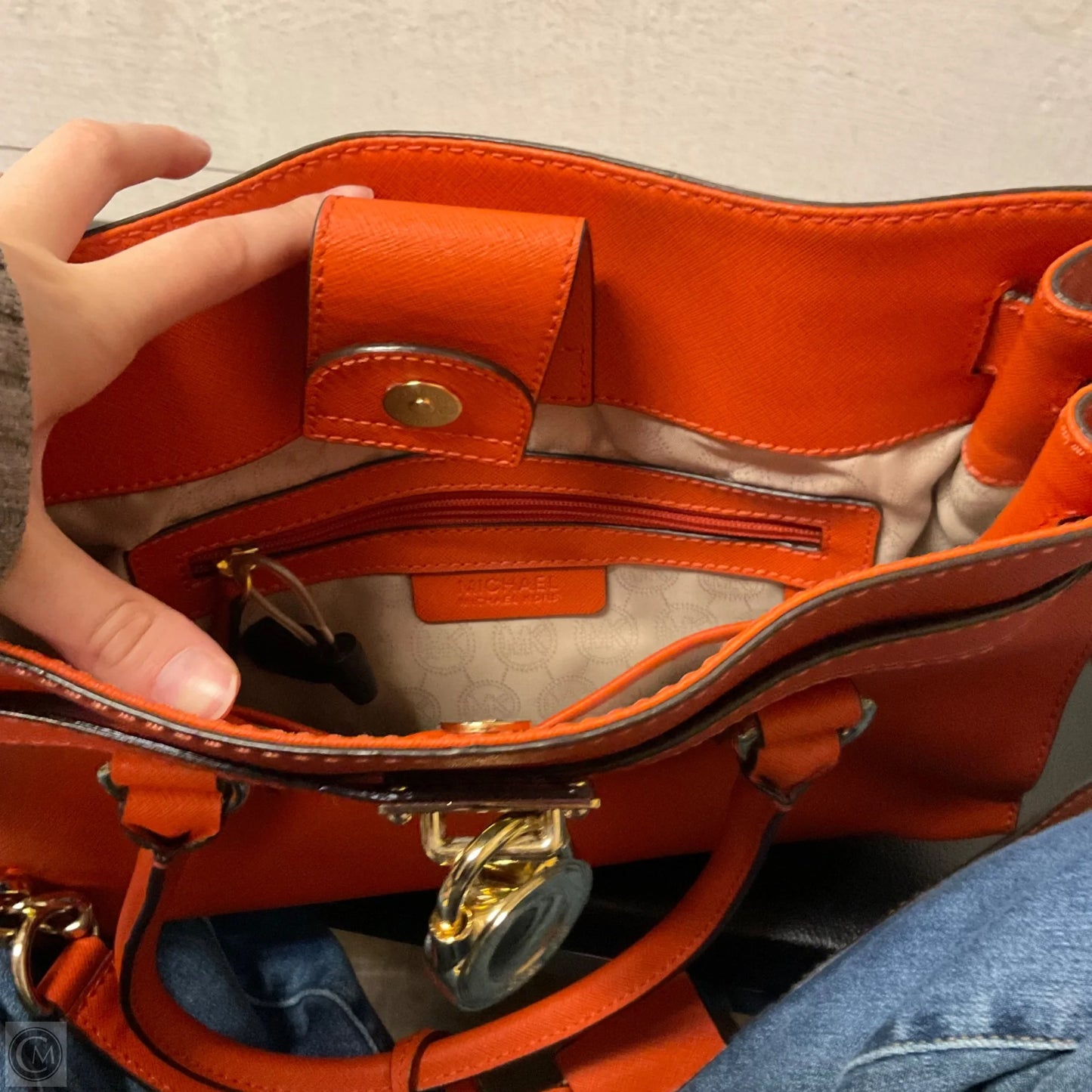 Handbag Designer By Michael Kors, Size: Medium