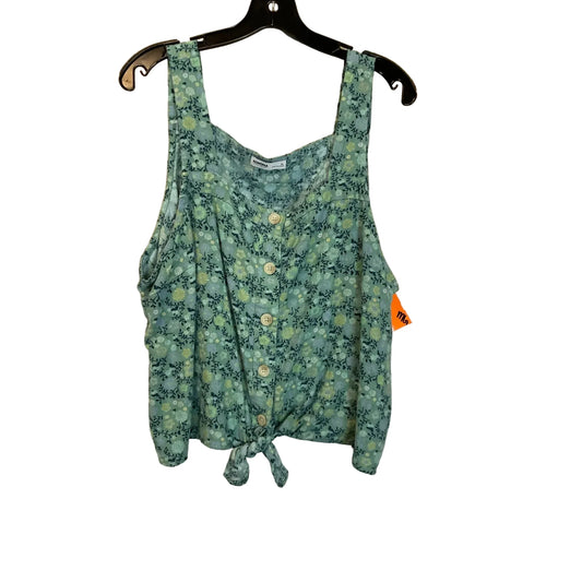 Top Sleeveless By Sonoma In Green, Size: Xl