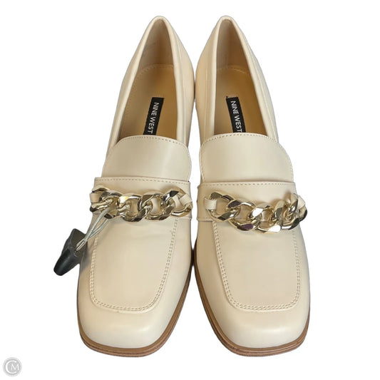 Shoes Heels Block By Nine West In Cream, Size: 9