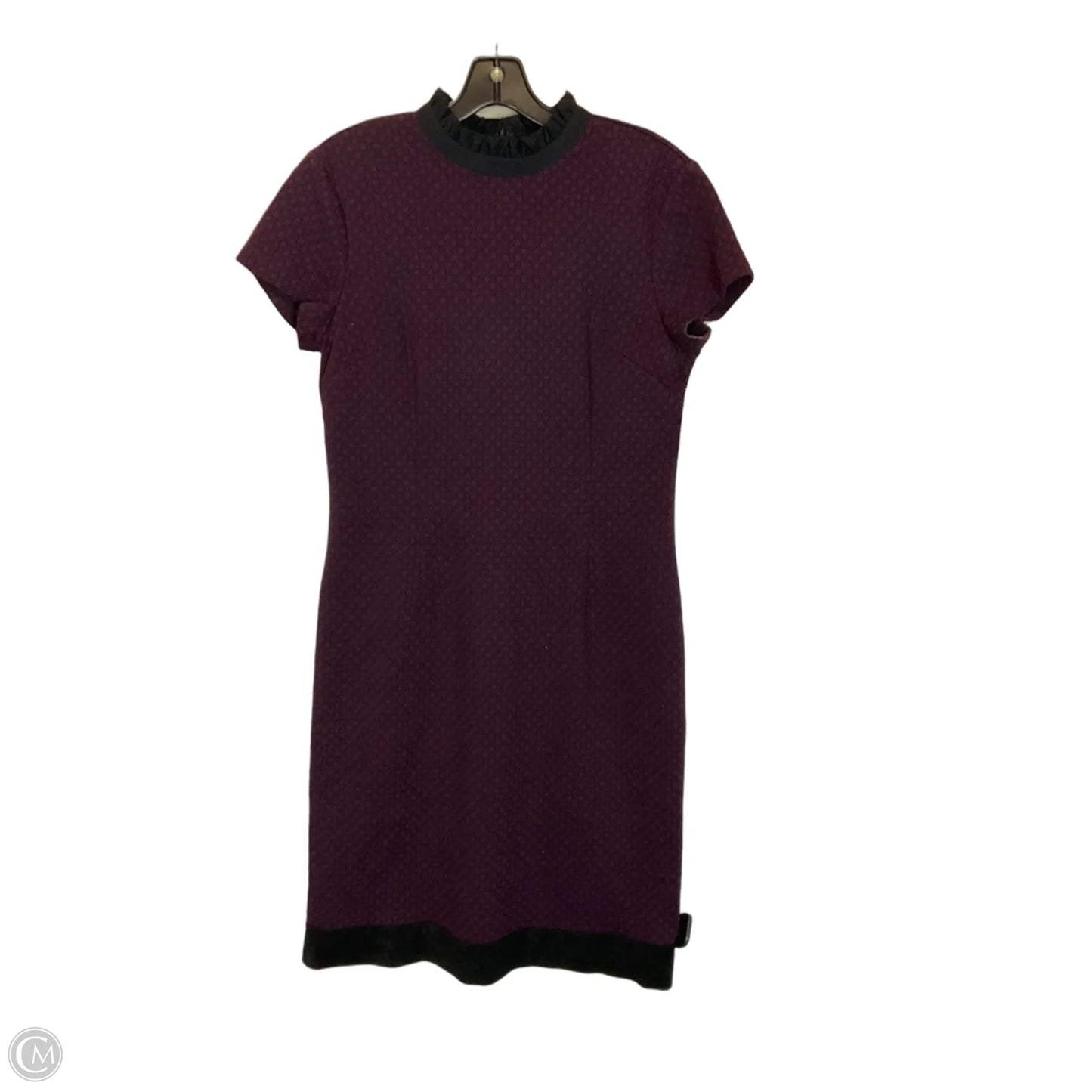 Dress Casual Midi By Ivanka Trump In Black & Purple, Size: 10