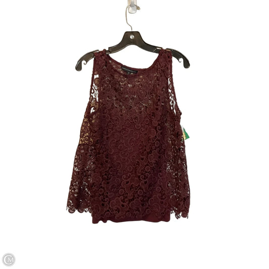 Top Sleeveless By White House Black Market In Red, Size: M