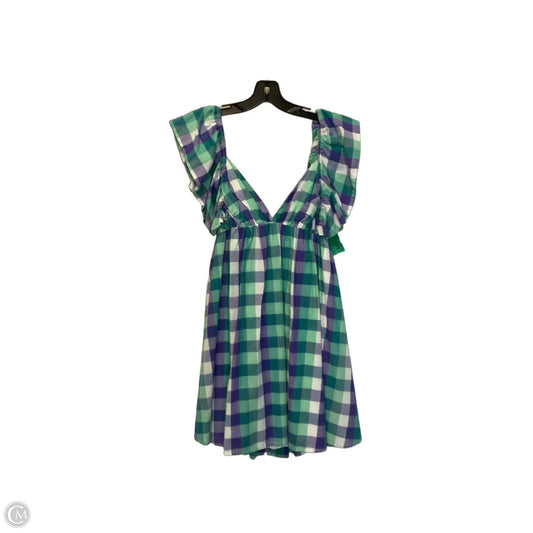 Dress Casual Short By Day + Moon In Green & Purple, Size: S