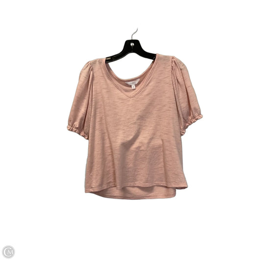 Top Short Sleeve By Clothes Mentor In Pink, Size: M