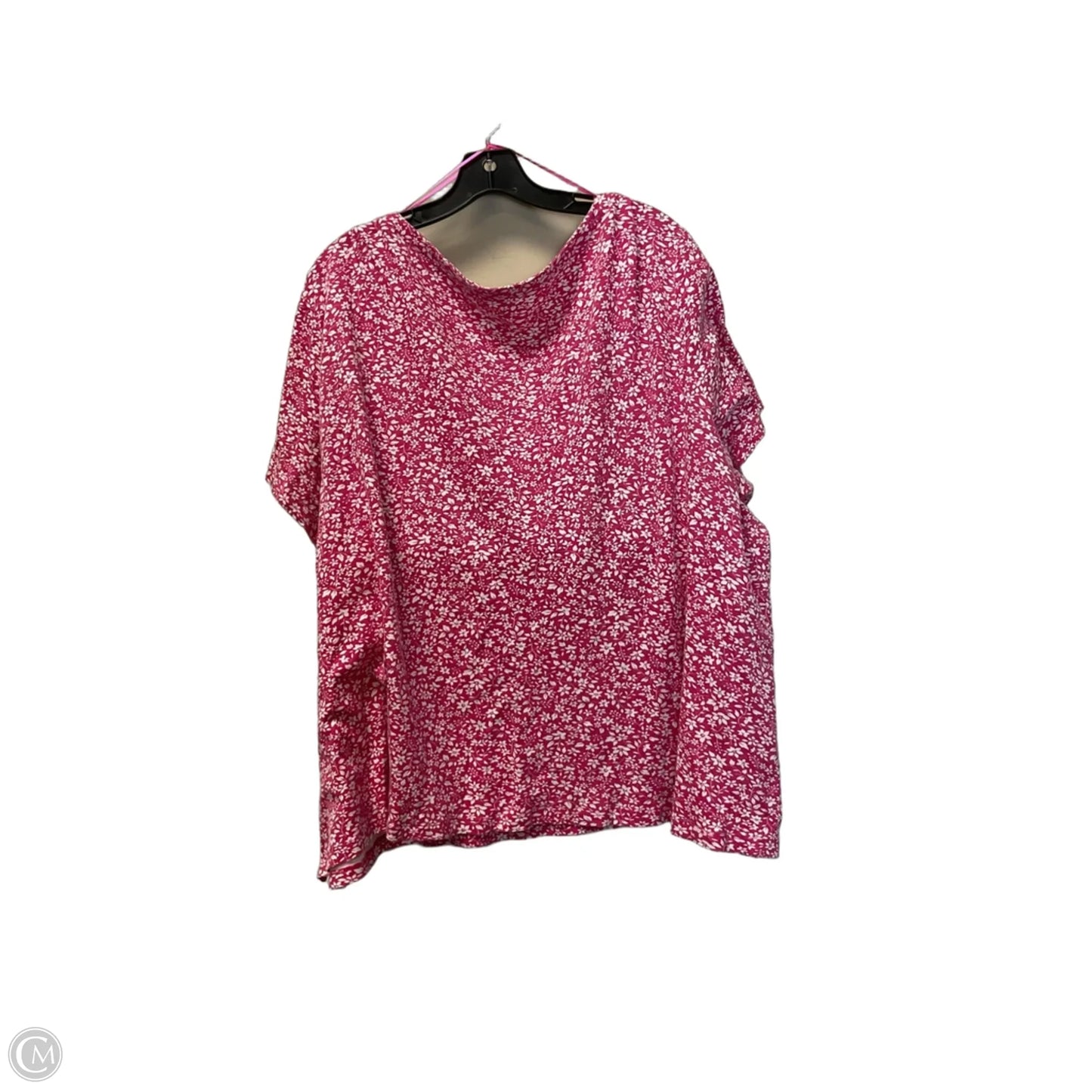 Top Short Sleeve By Kim Rogers In Pink, Size: 3x