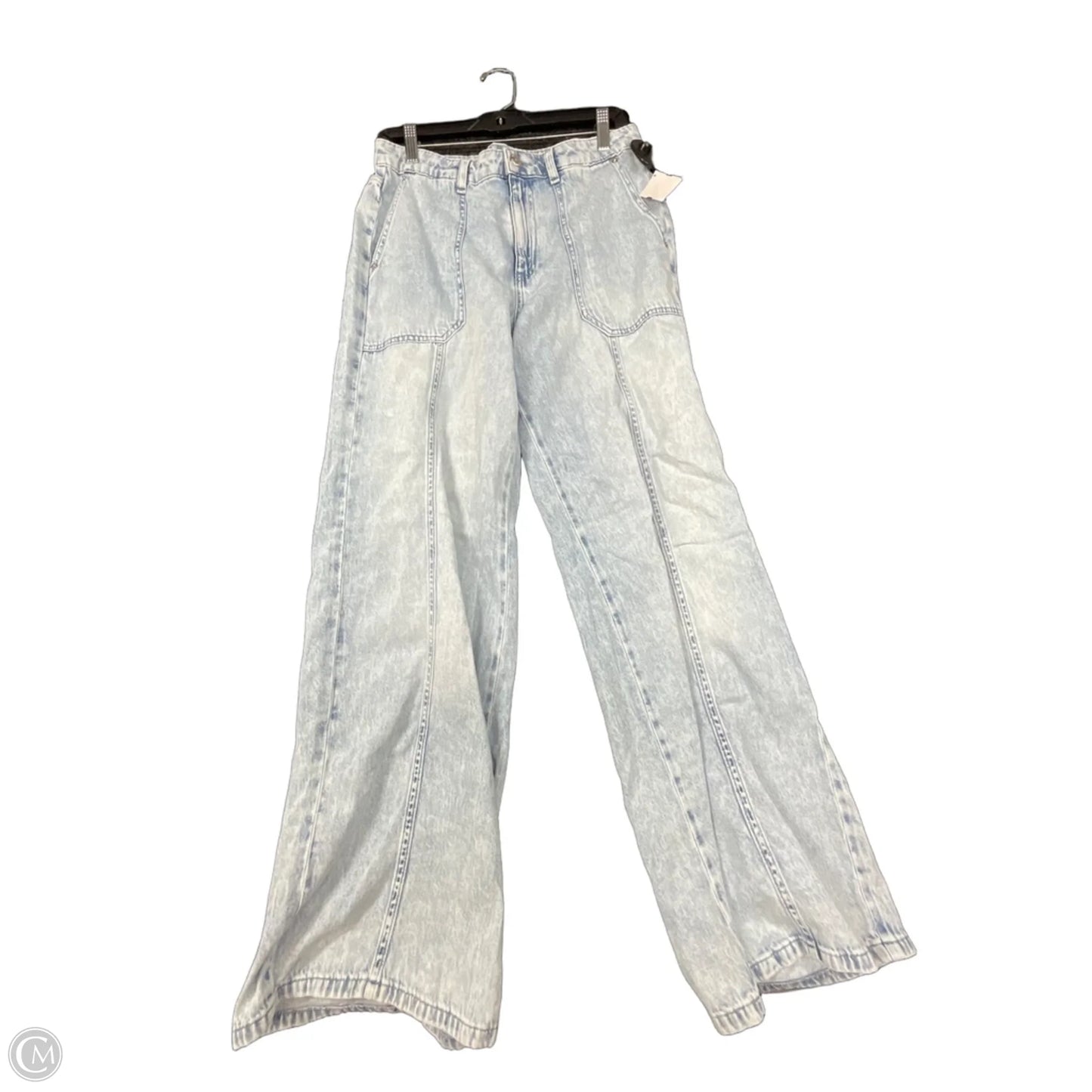Jeans Wide Leg By Michael By Michael Kors In Blue Denim, Size: 4