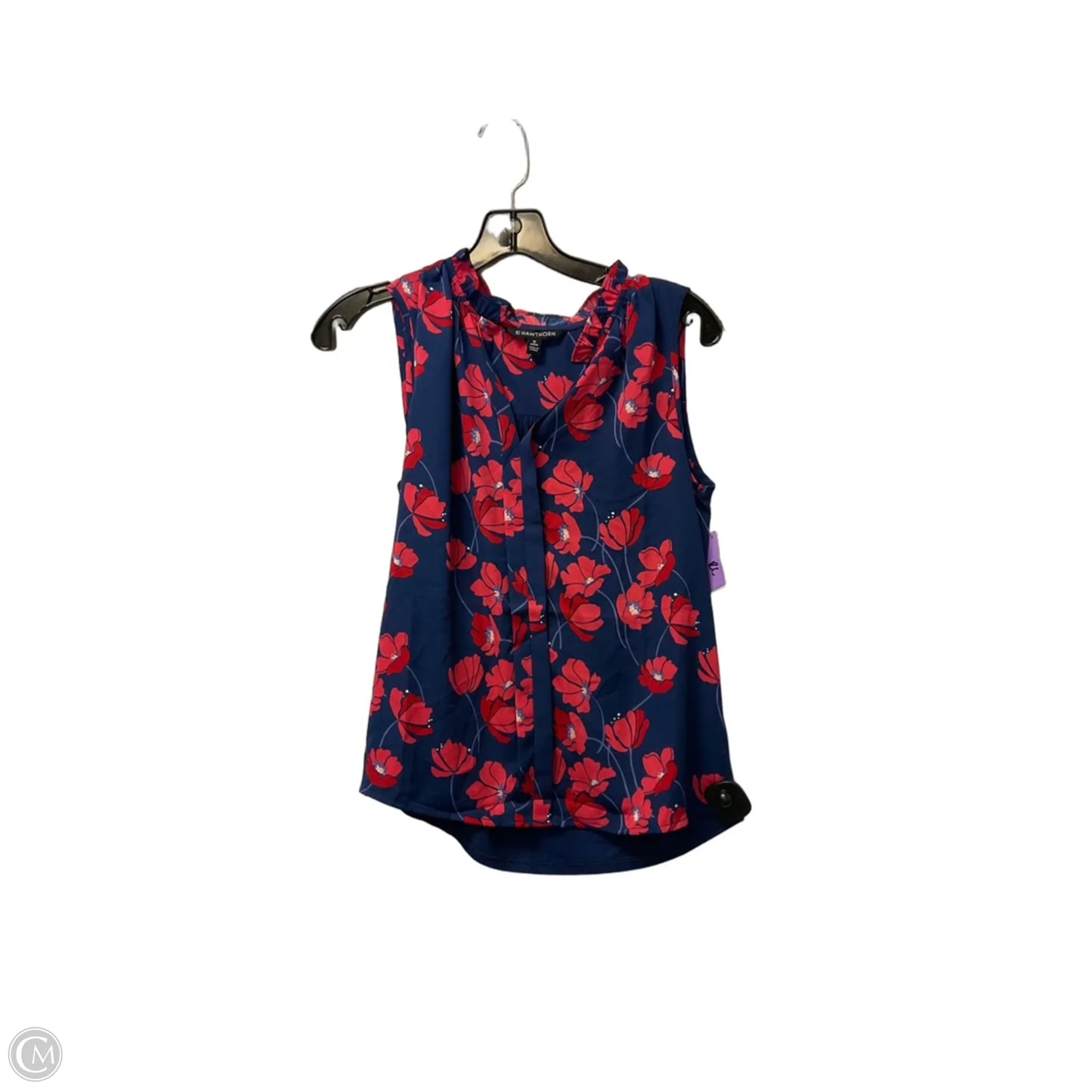 Top Sleeveless By Hawthorn In Navy, Size: Xs