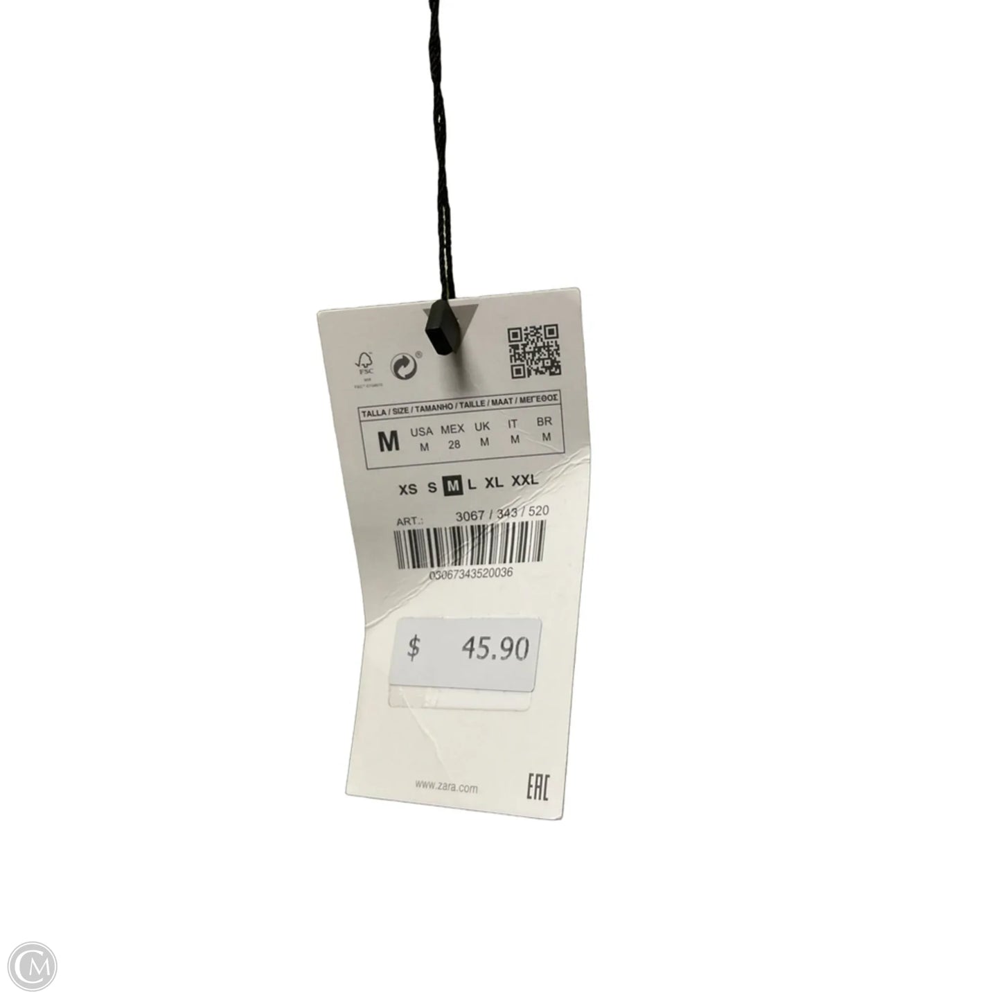 Dress Casual Short By Zara In Green, Size: M