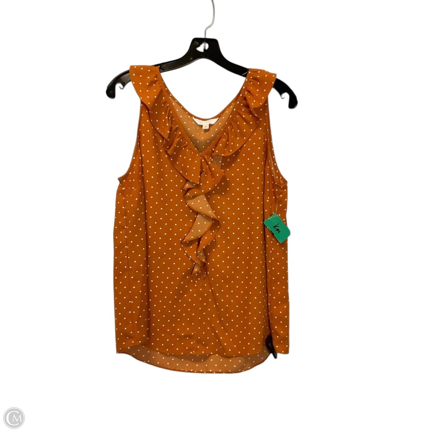 Top Sleeveless By Lc Lauren Conrad In Orange, Size: L