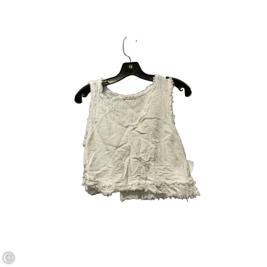 Top Sleeveless By New In In White, Size: L