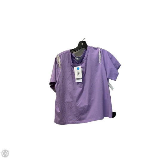 Top Short Sleeve Basic By Blue B In Purple, Size: S