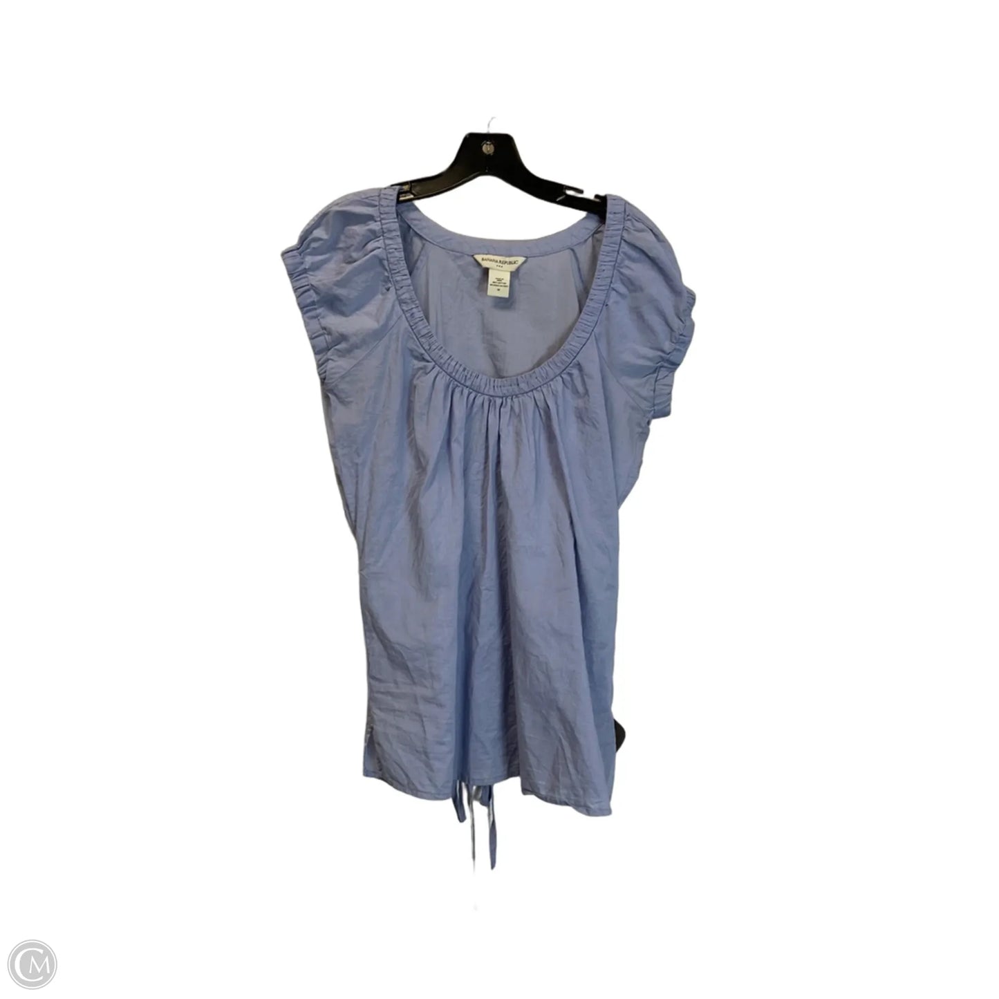 Top Short Sleeve By Banana Republic In Blue, Size: M