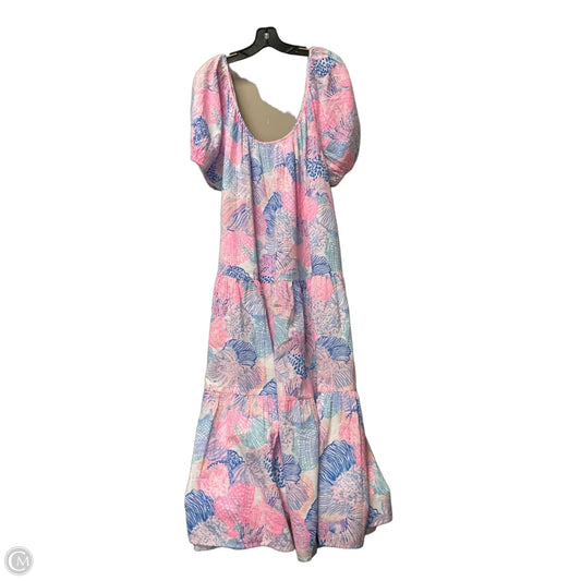 Dress Designer By Lilly Pulitzer In Blue & Pink, Size: Xl