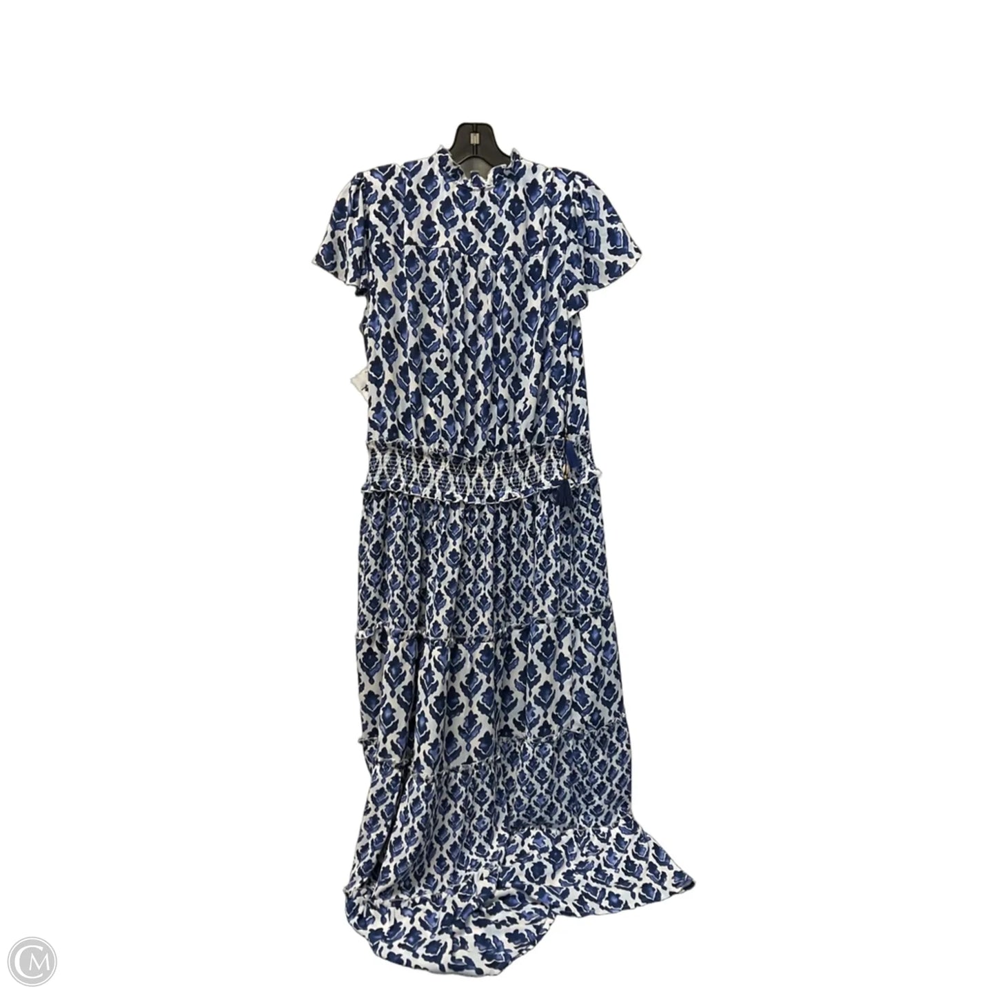 Dress Casual Maxi By Chicos In Blue, Size: L