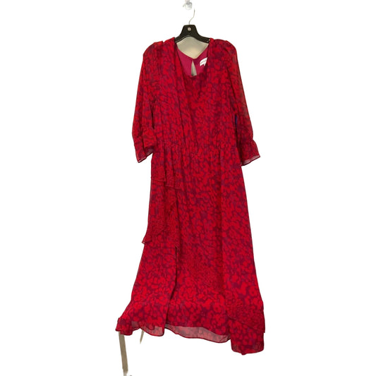 Dress Casual Maxi By Gibson And Latimer In Red, Size: Xxl