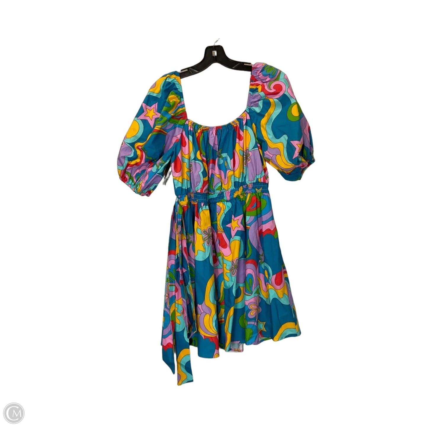 Dress Casual Short By Peach Love Cream California In Blue, Size: L