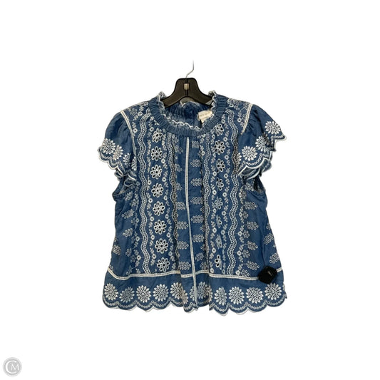 Top Sleeveless By Clothes Mentor In Blue, Size: L